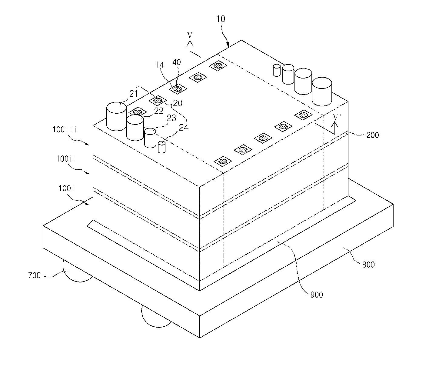 Semiconductor chip and stacked semiconductor package having the same