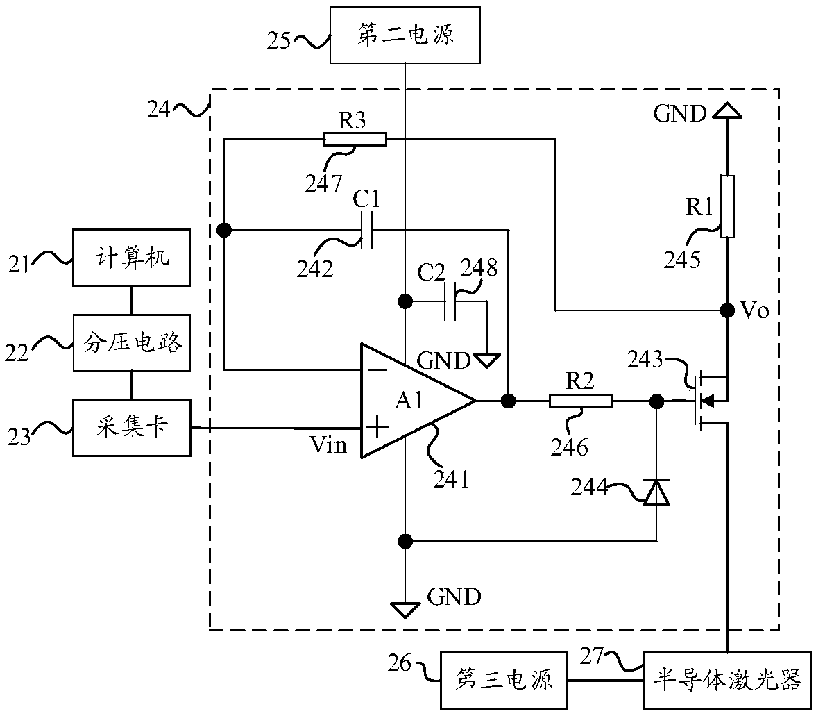 Power supply device of semiconductor laser and constant-current source