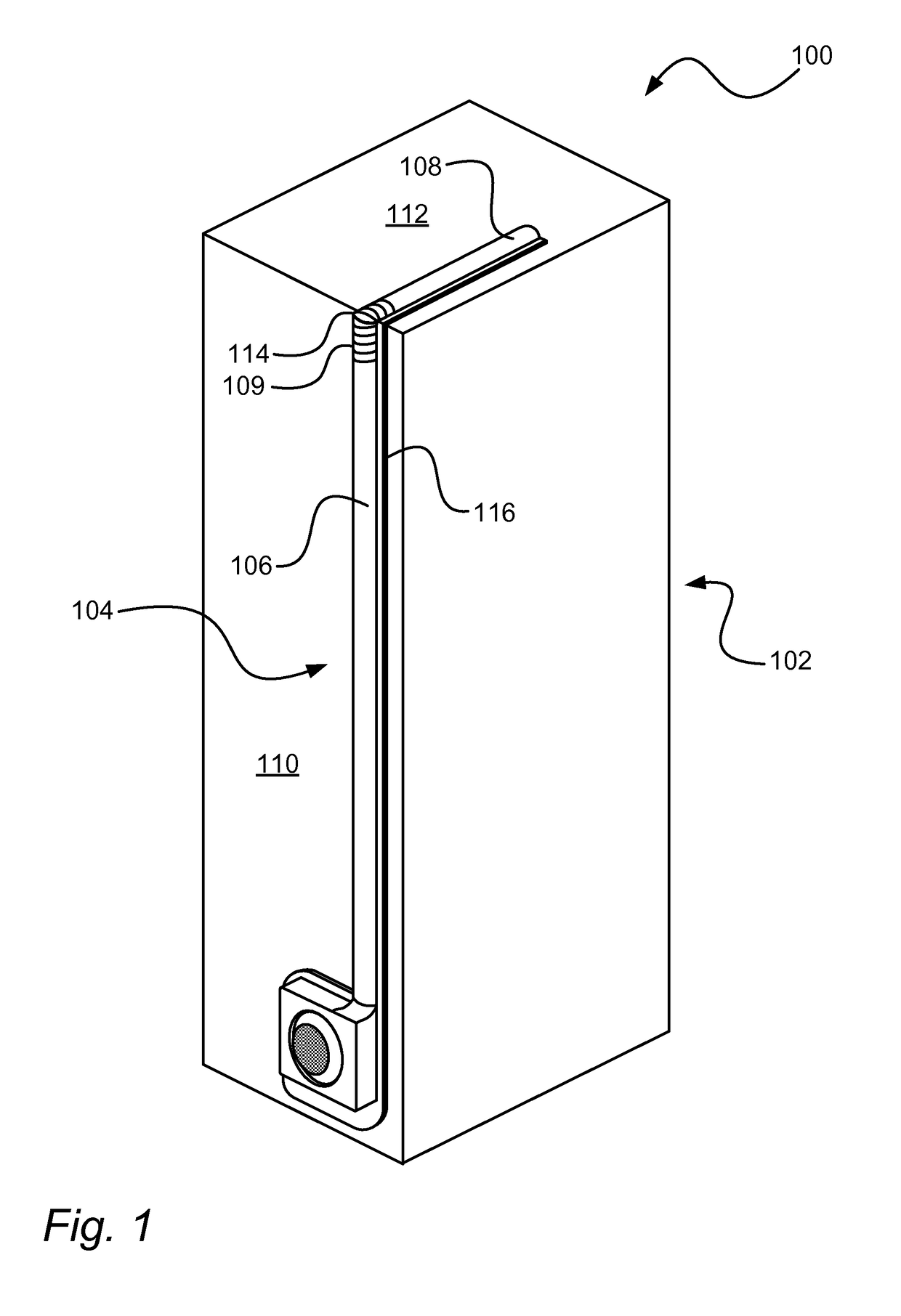 Hollow body to be attached to a package and a method for producing said hollow body