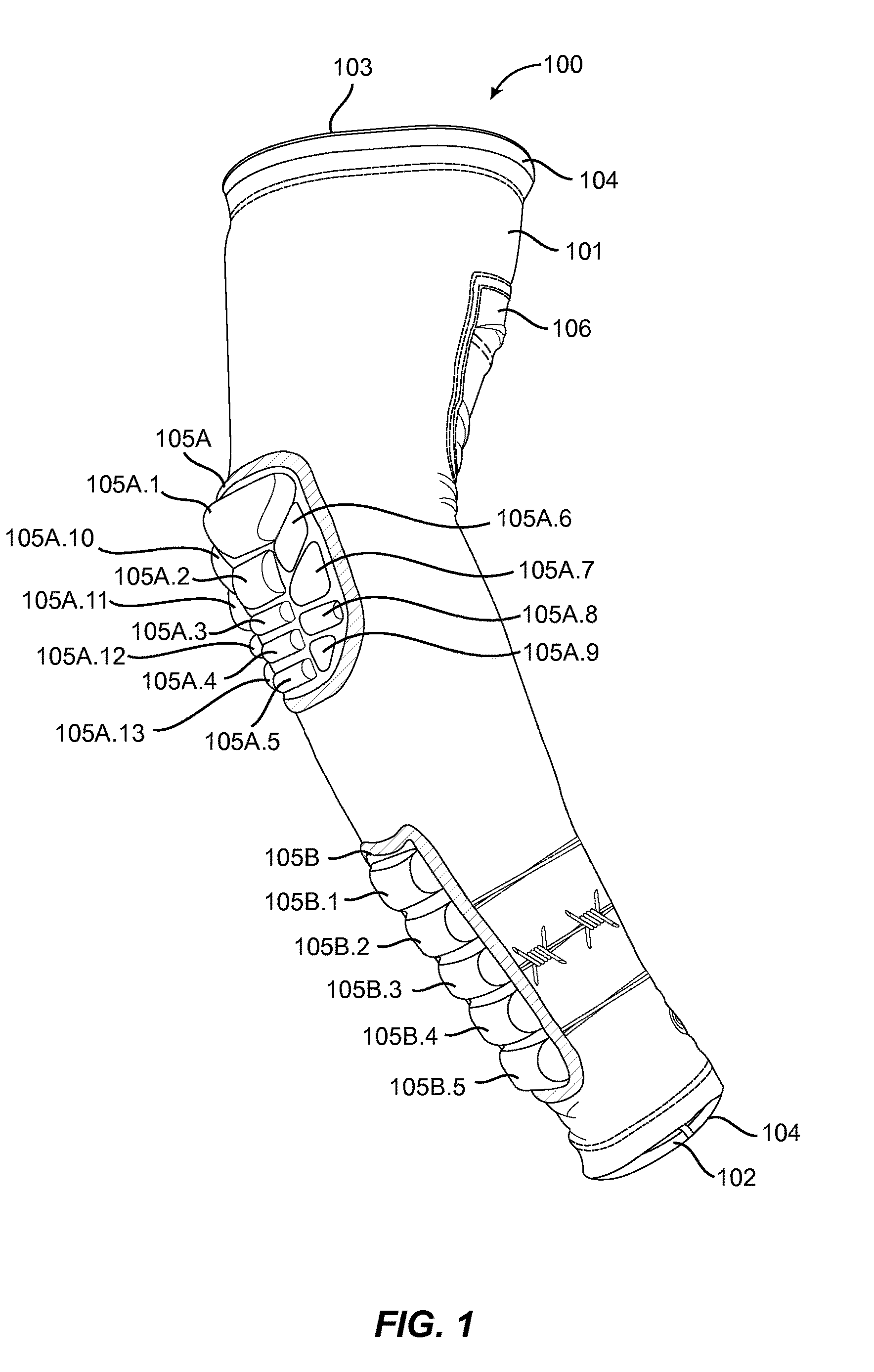 Padded limb compression sleeve