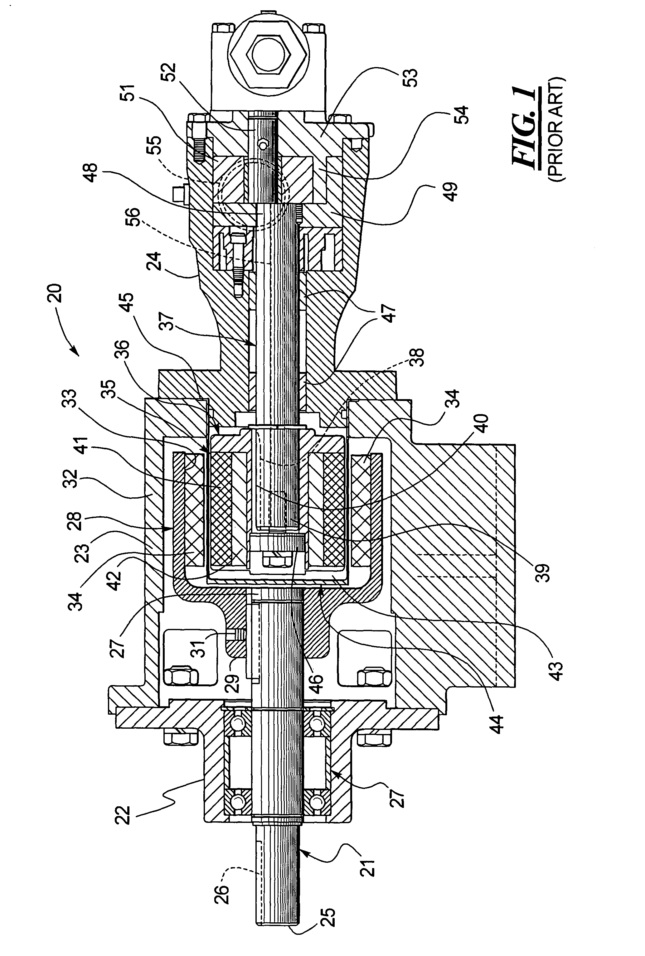 Rotor shaft bearing design and coupling mechanism