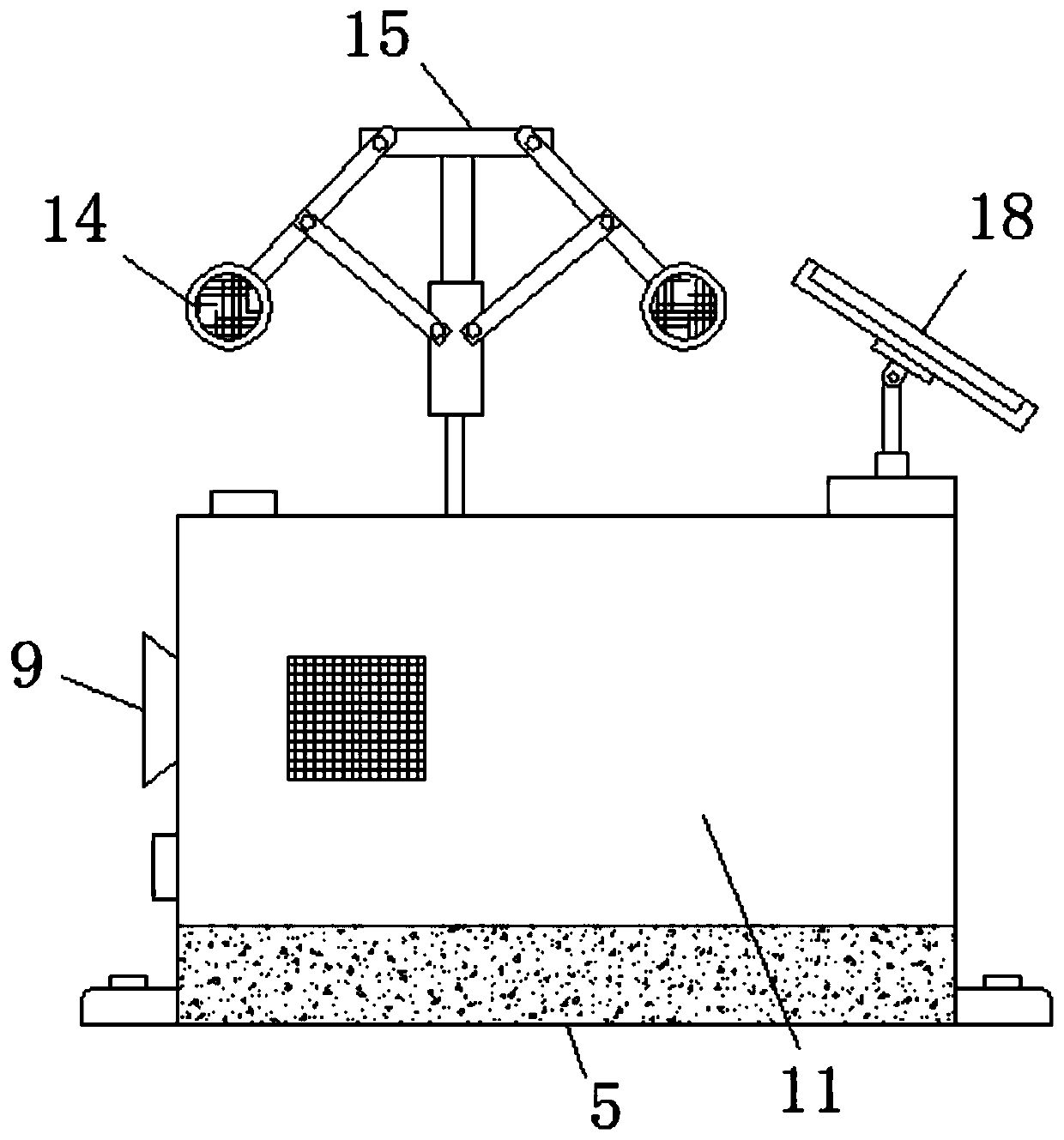 Bird repelling device for power transmission tower