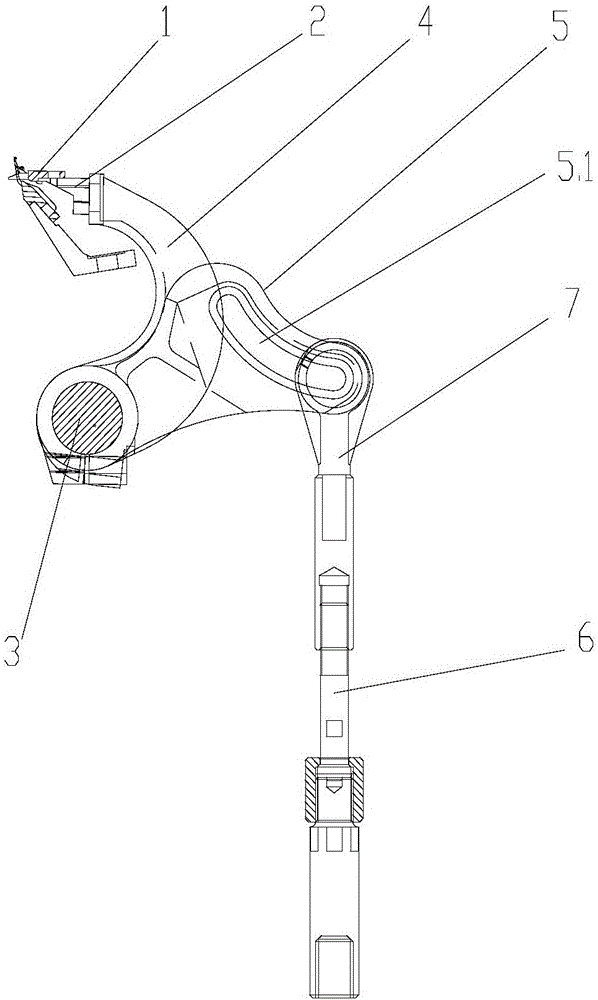 Sinker swing mechanism