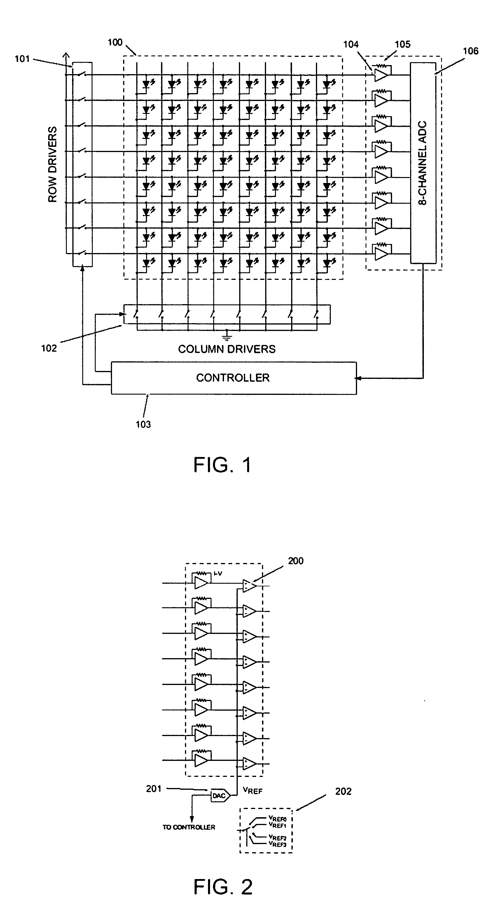 Multi-touch sensing light emitting diode display and method for using the same