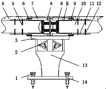 Large steel structure bridge joint connection mechanism convenient to stably connect