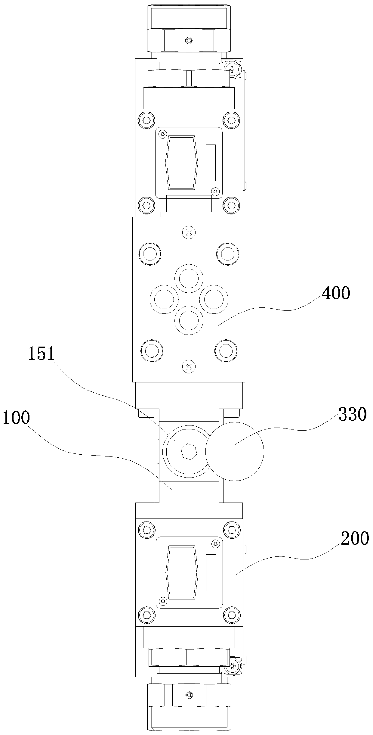 Manual flameproof proportional direction valve