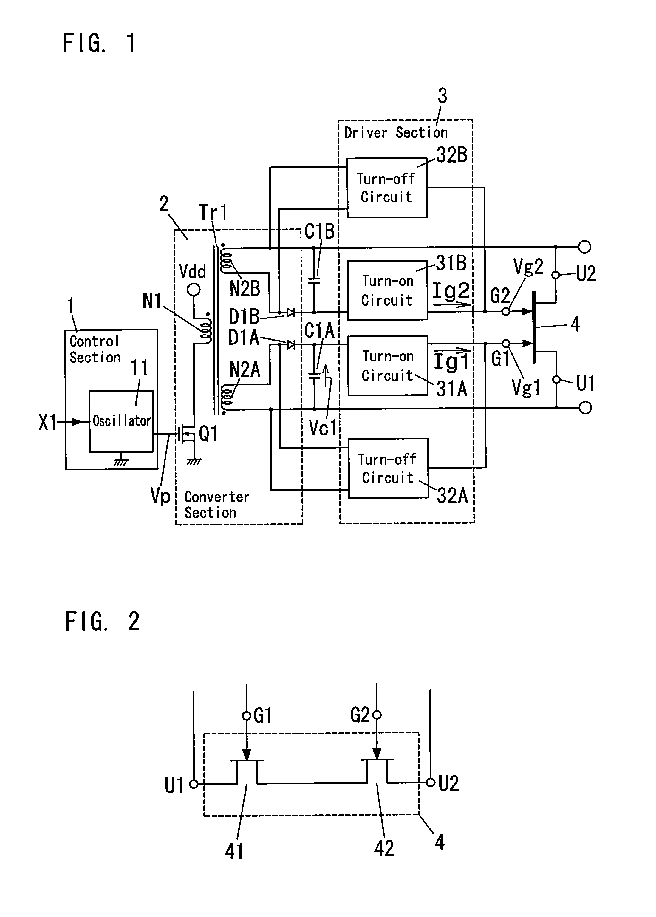 Driver for semiconductor switch element