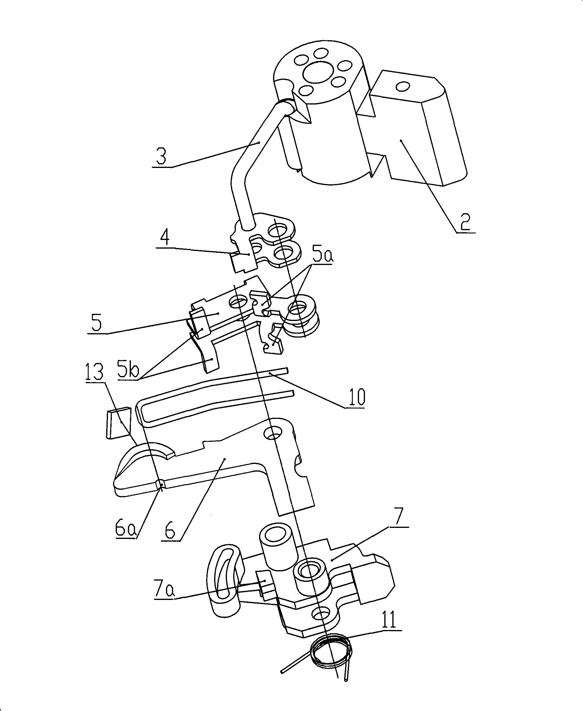 Operating mechanism of automatically jumping small circuit breaker