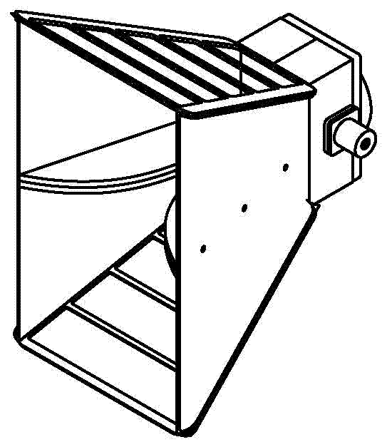 A universal antenna flange and an antenna conversion device containing the flange