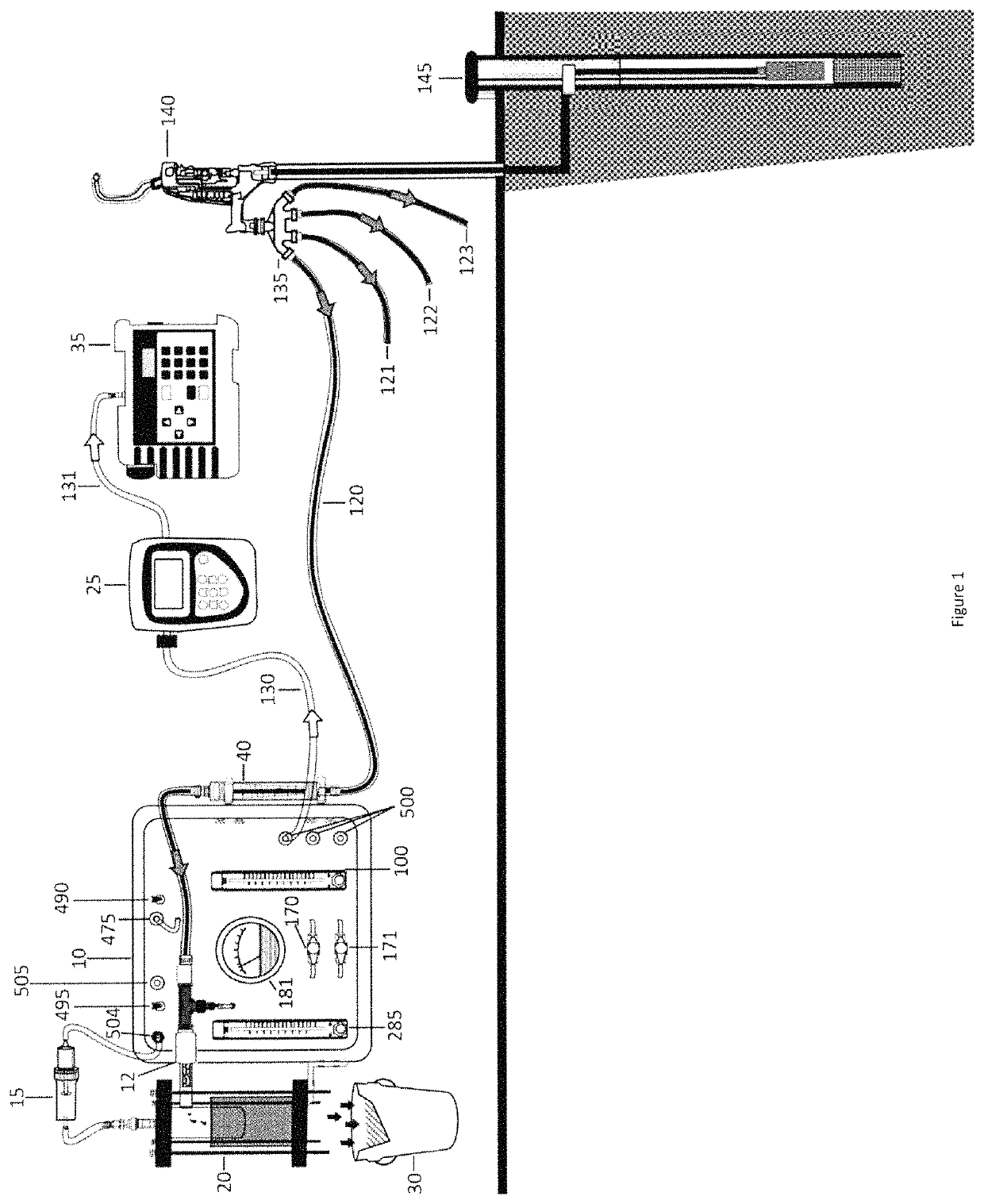 Equilibrator for rapid and continuous detection of a gas in a liquid