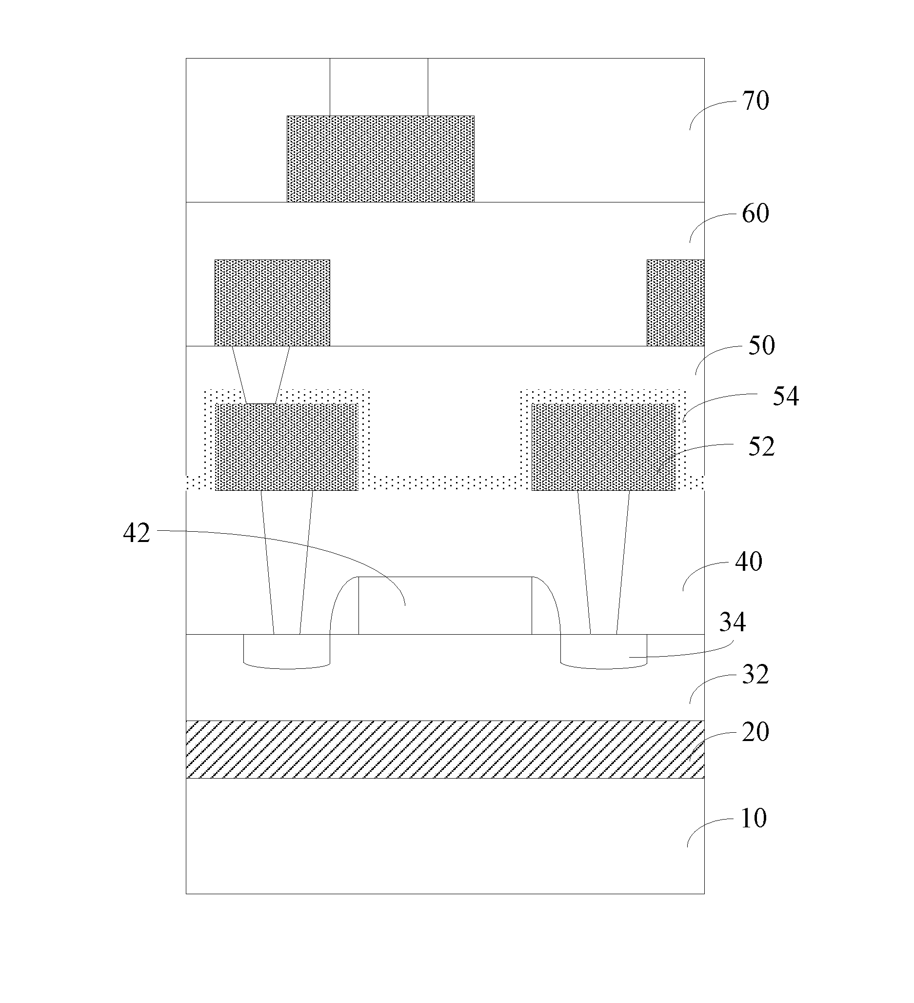 Silicon-on-insulator device and intermetallic dielectric layer structure thereof and manufacturing method