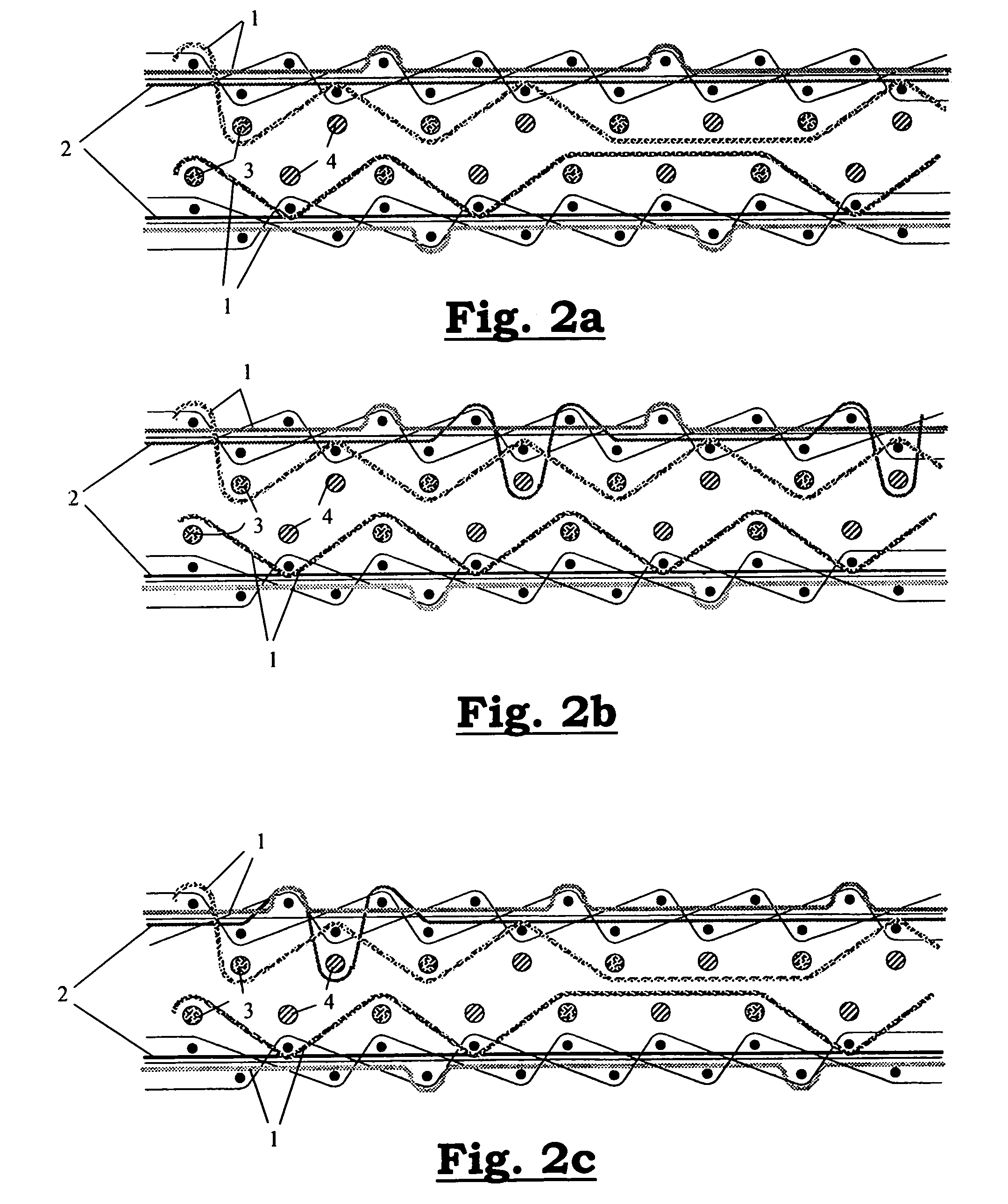 Method for weaving fabrics with areas having a corded structure with a large variety of colour effects