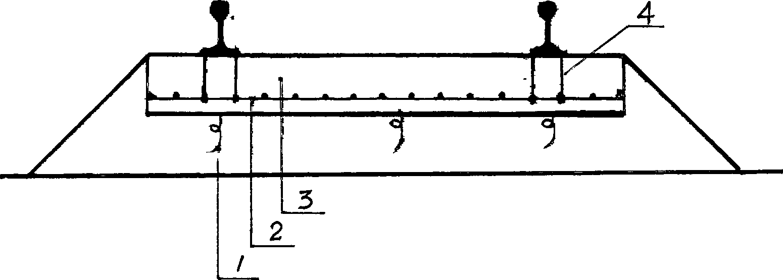 Roadbed structrue for highway and railway and its construction method