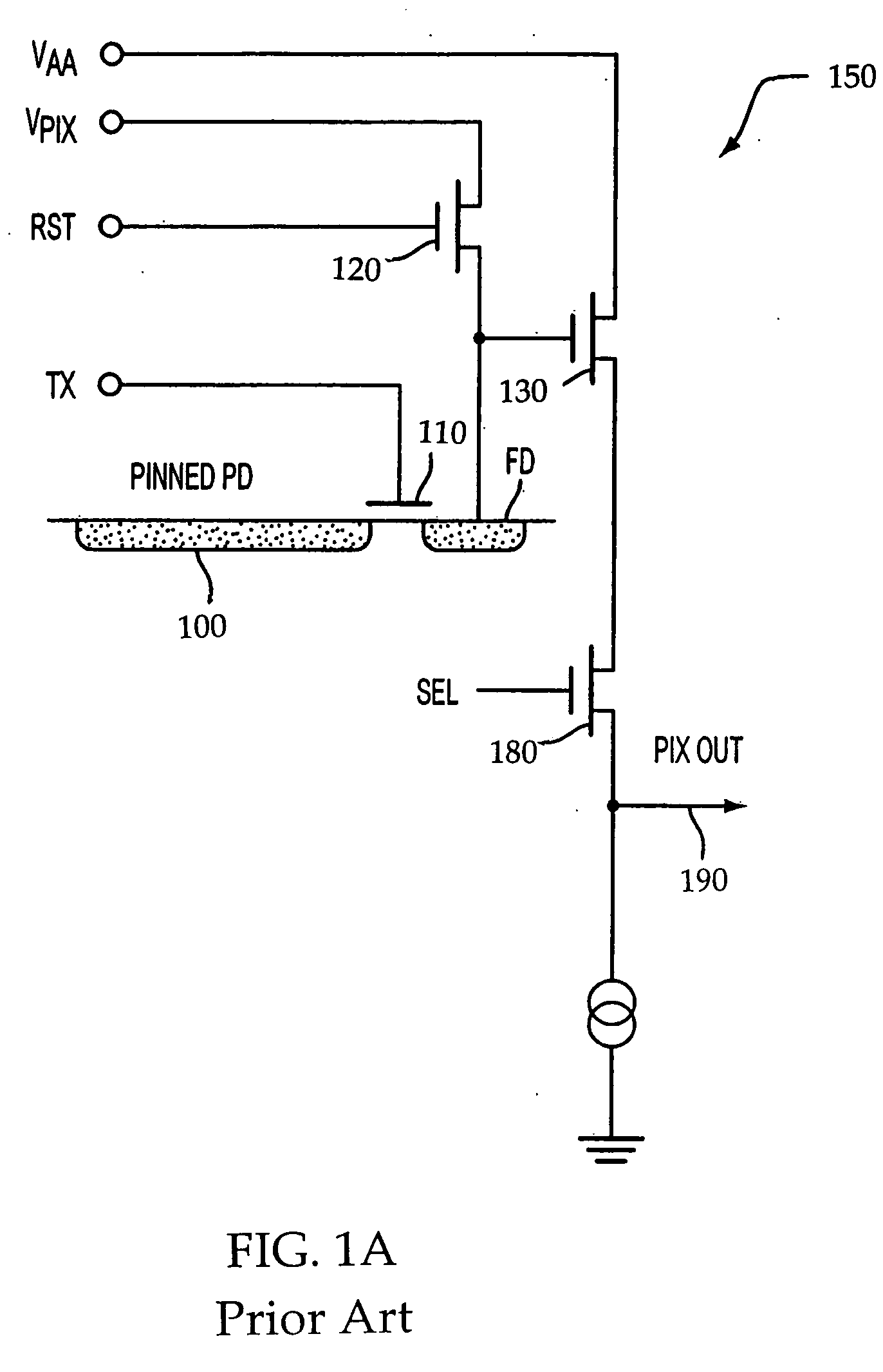 Method and apparatus for dark current and blooming suppression in 4T CMOS imager pixel