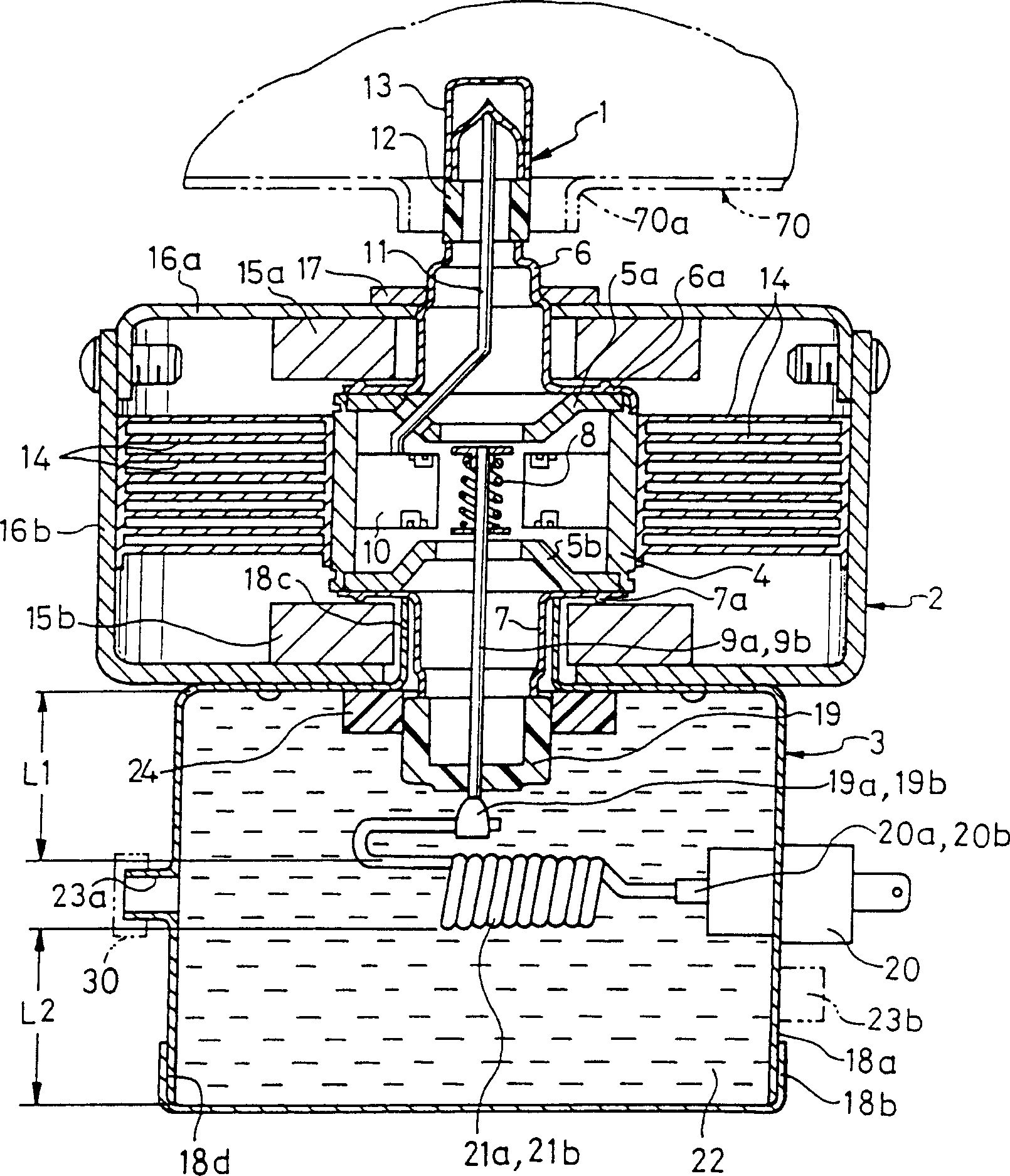 Magnetoelectric tube device and its production method