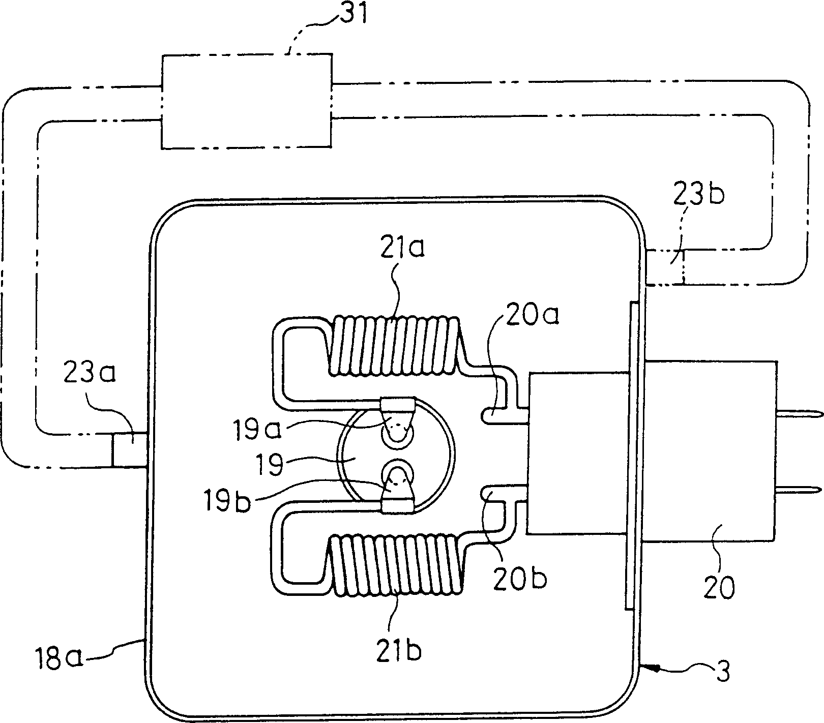 Magnetoelectric tube device and its production method