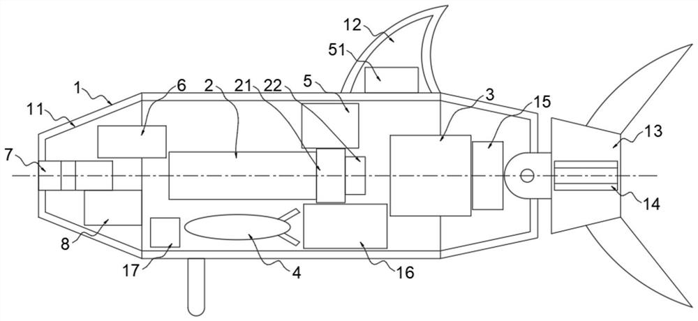 Bionic robotic fish for daily inspection of whole line of open channel