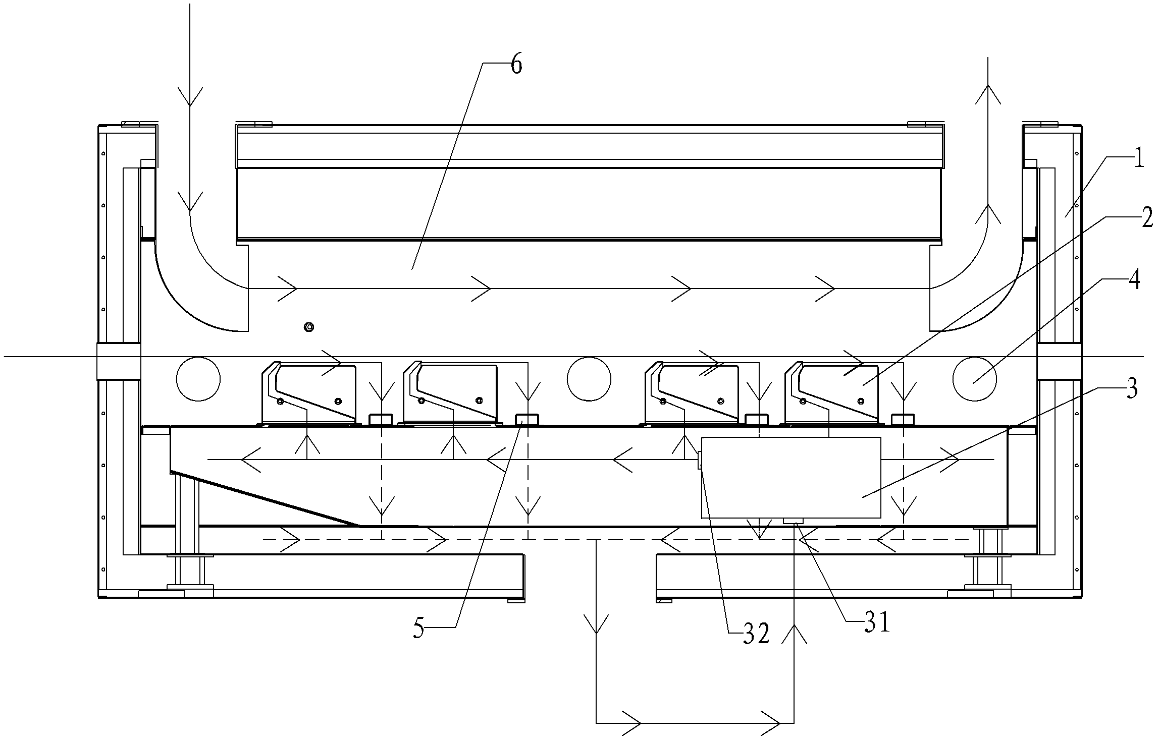Drying channel of coating machine