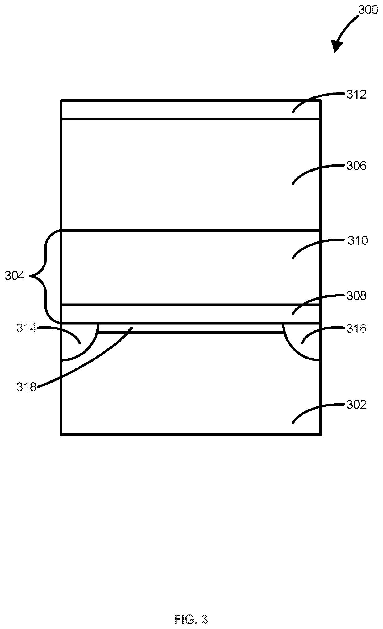 Method of forming structures including a vanadium or indium layer