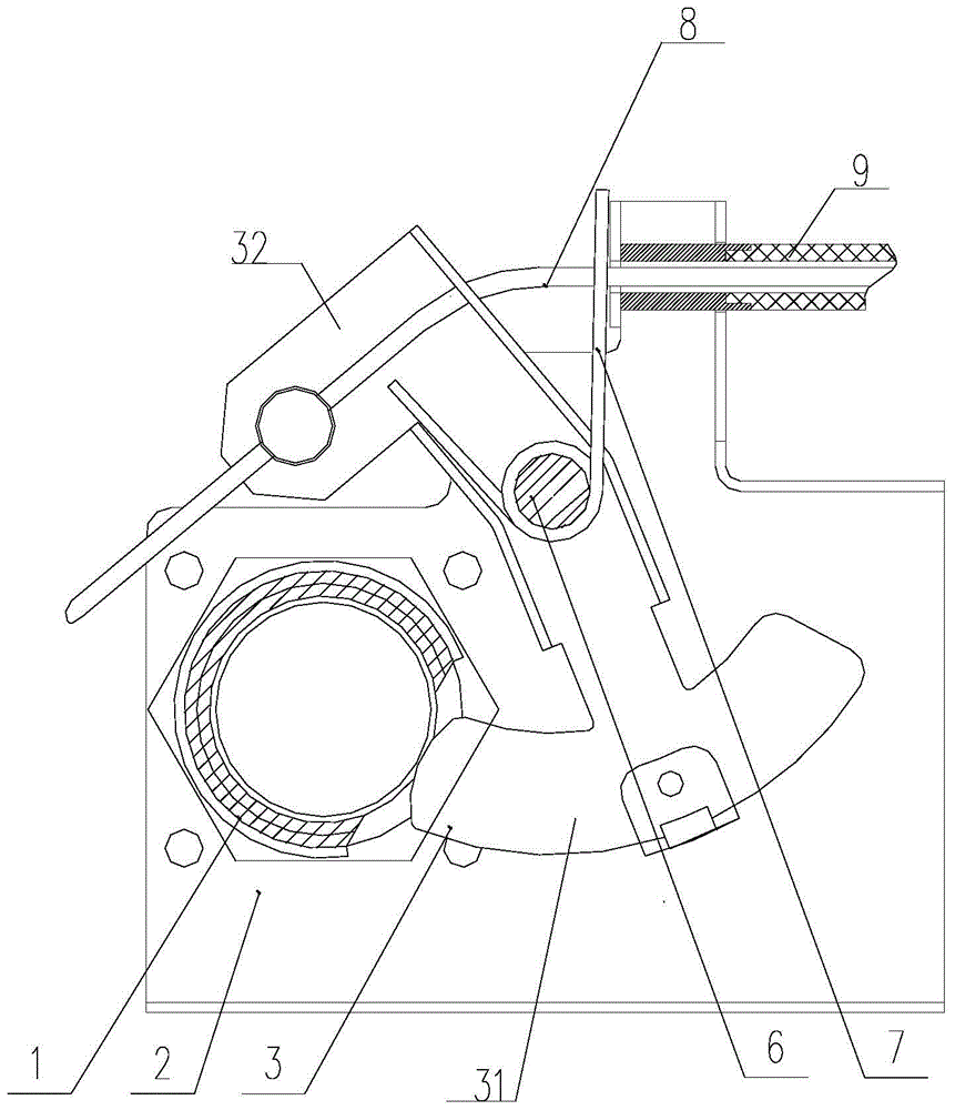 Gas cooker damper adjustment device