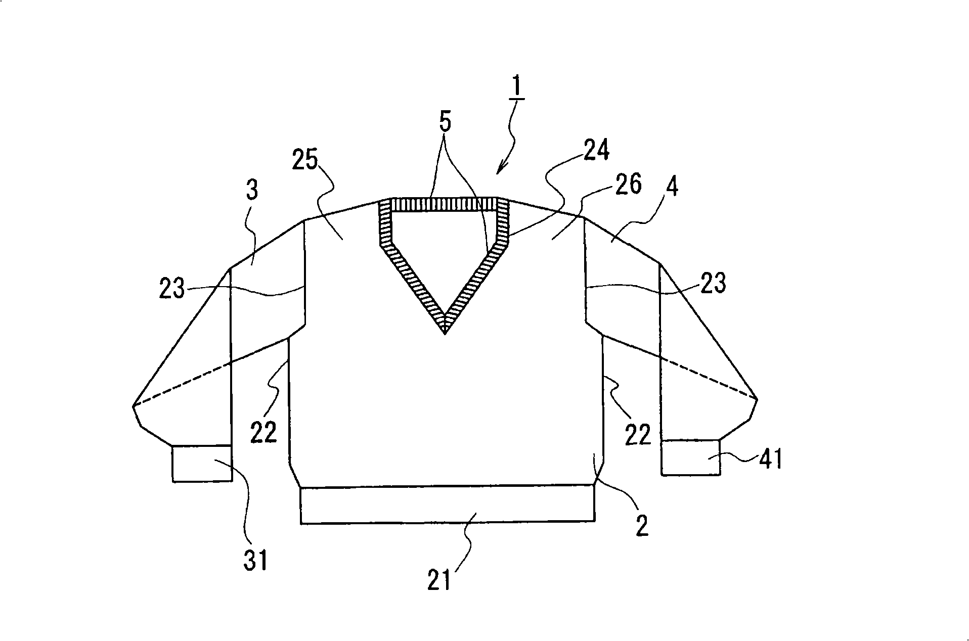 Method of knitting knit wear with collar
