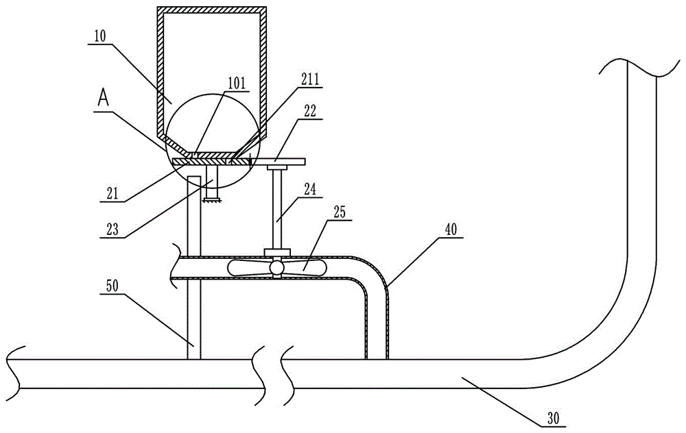 Chemical adding device for sewage treatment