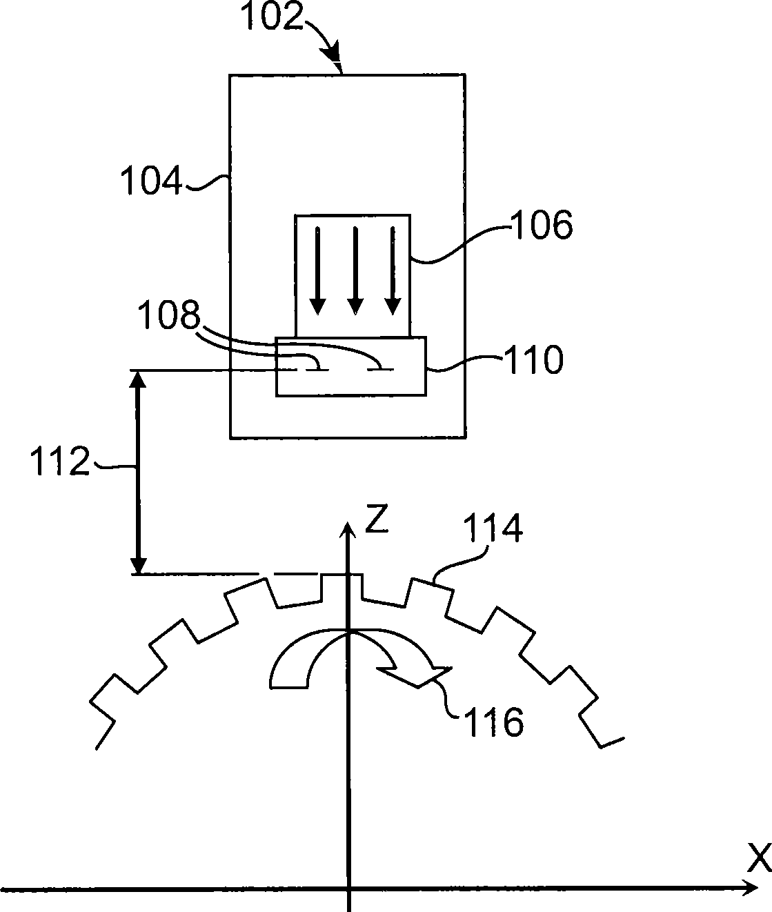 Sensor module with mold encapsulation for applying a bias magnetic field