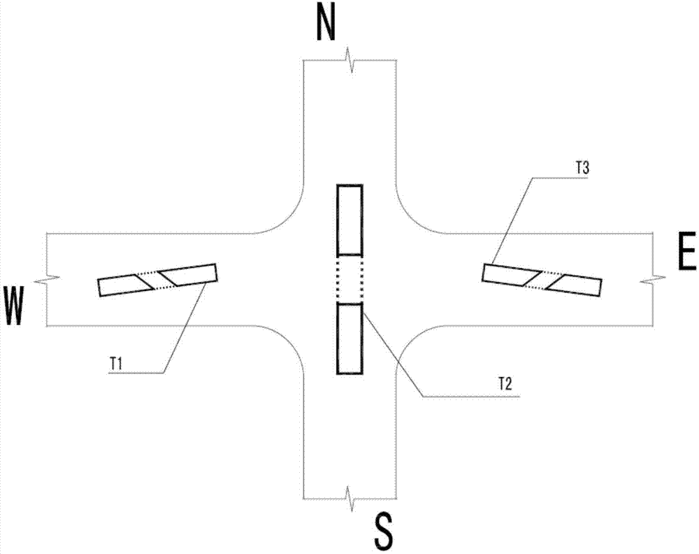 Small-space no-conflict point intersection structure