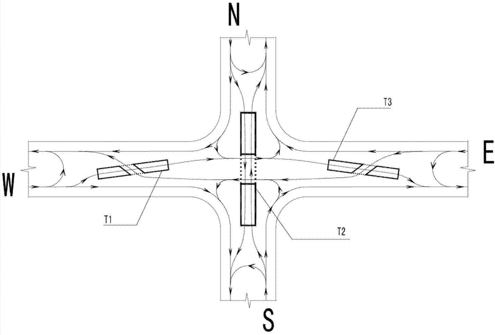Small-space no-conflict point intersection structure