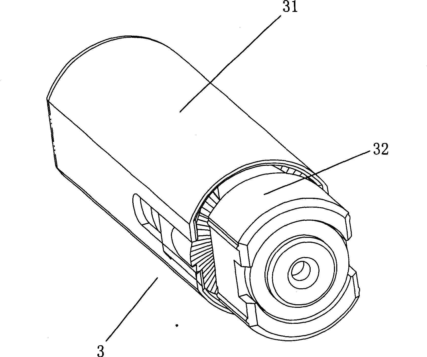 Rotating shaft fixed structure