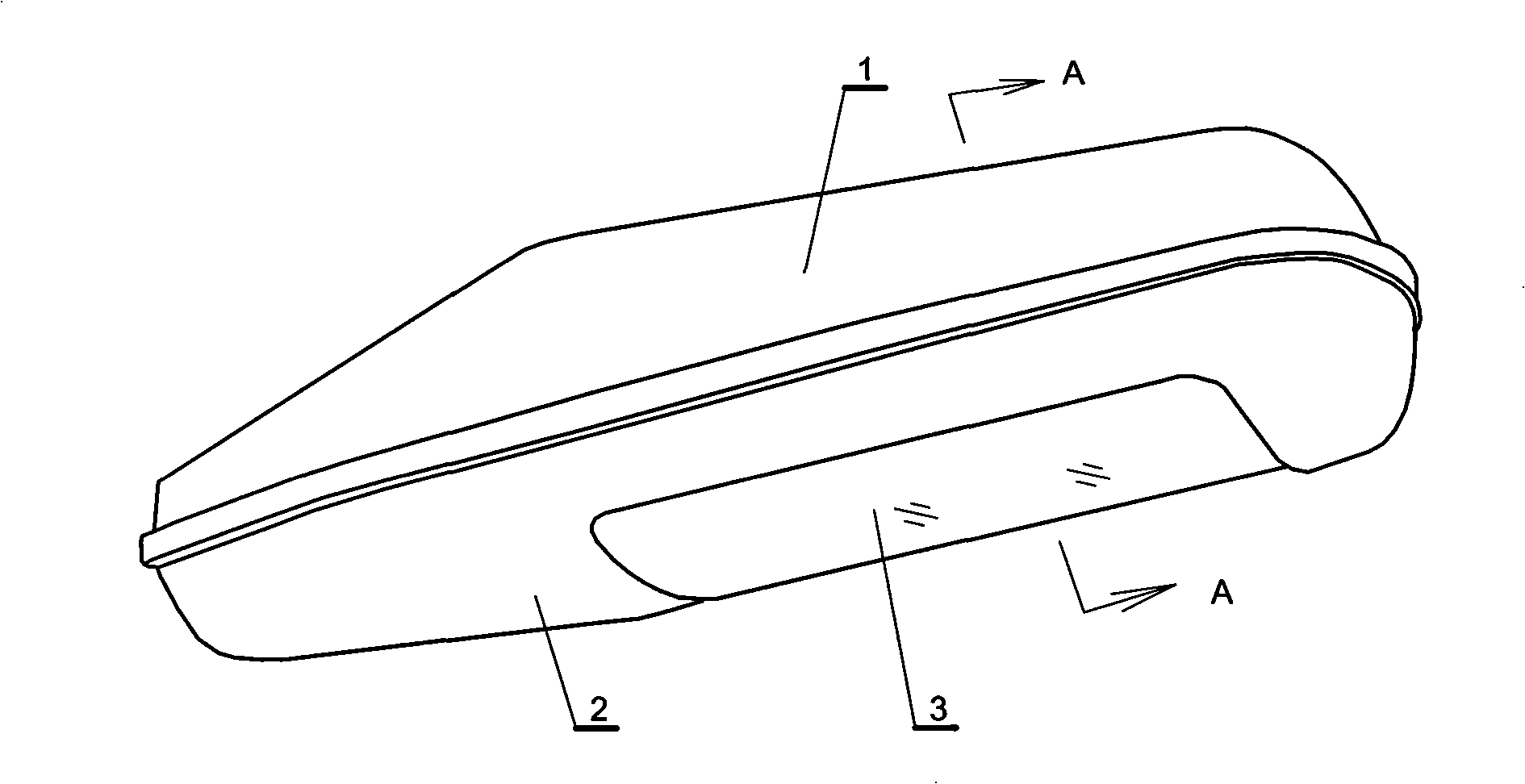 Street light fitting with luminous diode heat radiating device
