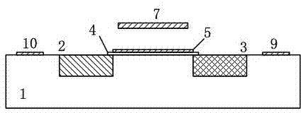 Frequency detector based on micro-mechanical silicon-based cantilever beam and detection method