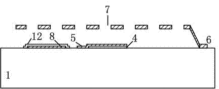 Frequency detector based on micro-mechanical silicon-based cantilever beam and detection method