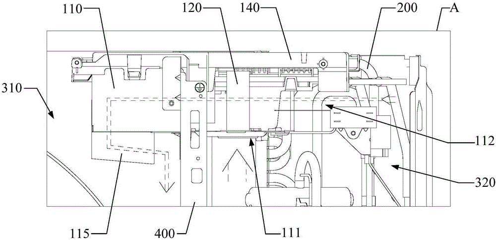 Electric controlled radiating structure and air conditioner