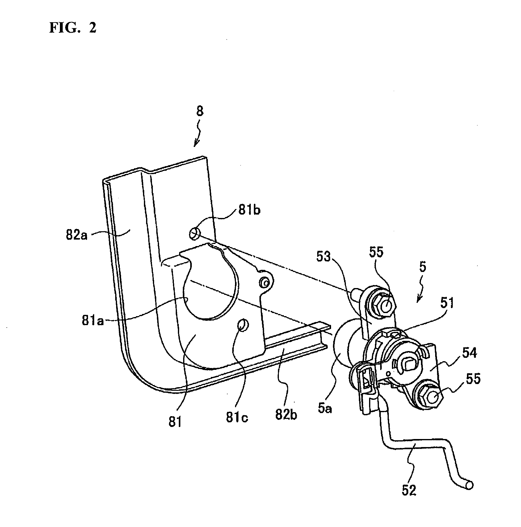 Structure for outside door handle of vehicles