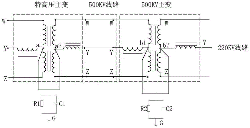 Transformer station ground current inhibition device and inhibition method