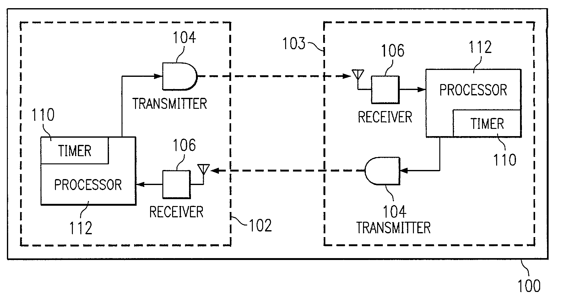 Method of synchronizing servo timing in an optical wireless link