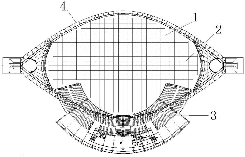 A method for installing saddle-shaped cable nets under space-constrained conditions