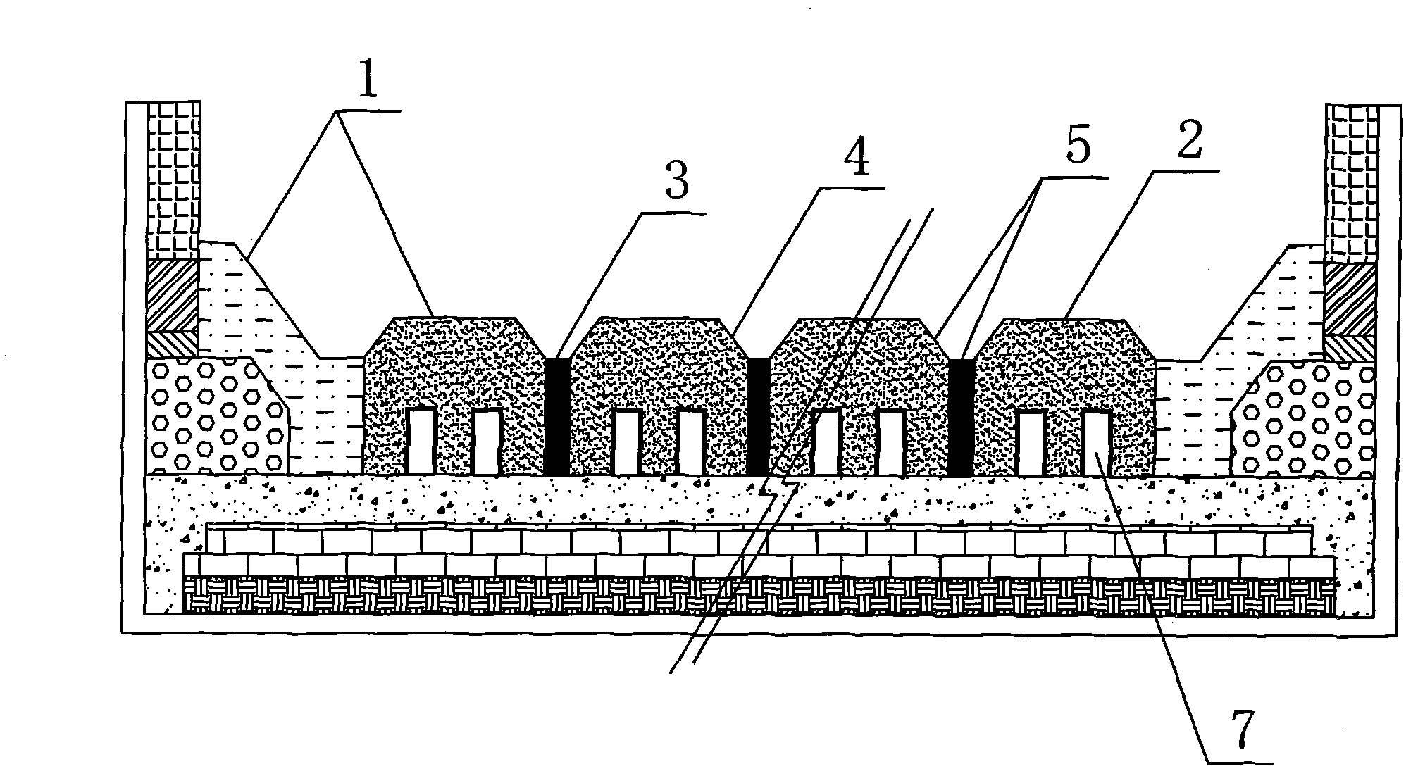 Building method of aluminum electrolysis cell