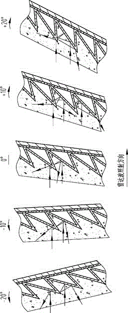 Ship wave absorbing structure