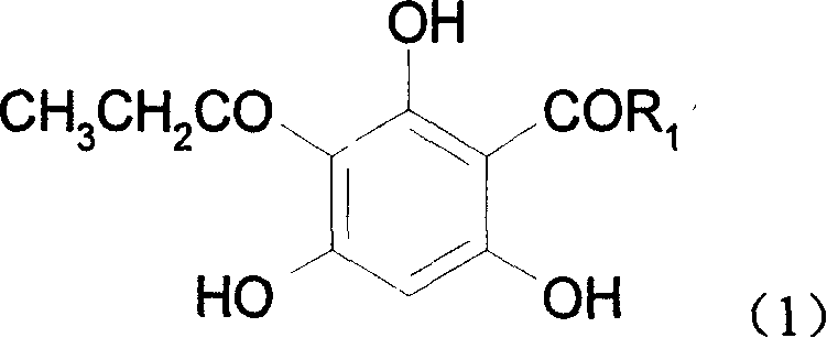 Phloroglucinol propionyl derivative and its synthesis method and uses