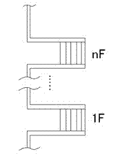 Separate household heating measurement device of serial single-pipe connection type heating pipe network system and method