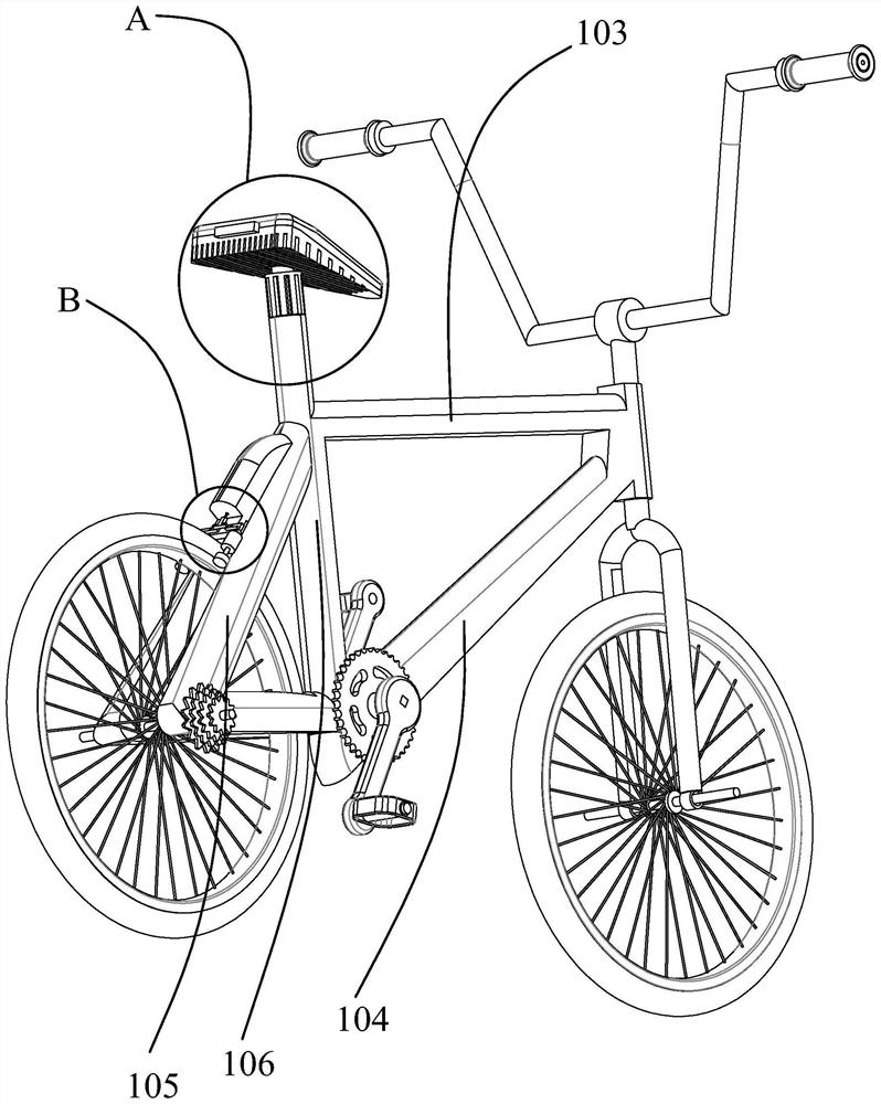 Bicycle capable of recovering kinetic energy and cooling