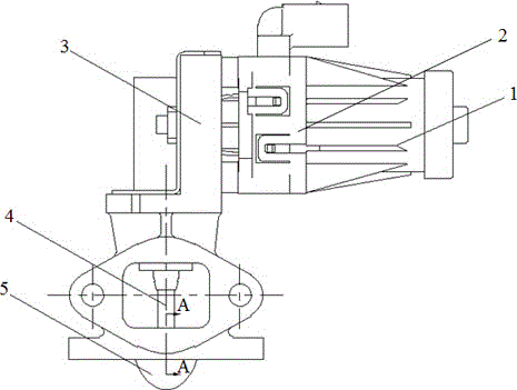 Streamlined valve core of electric EGR valve