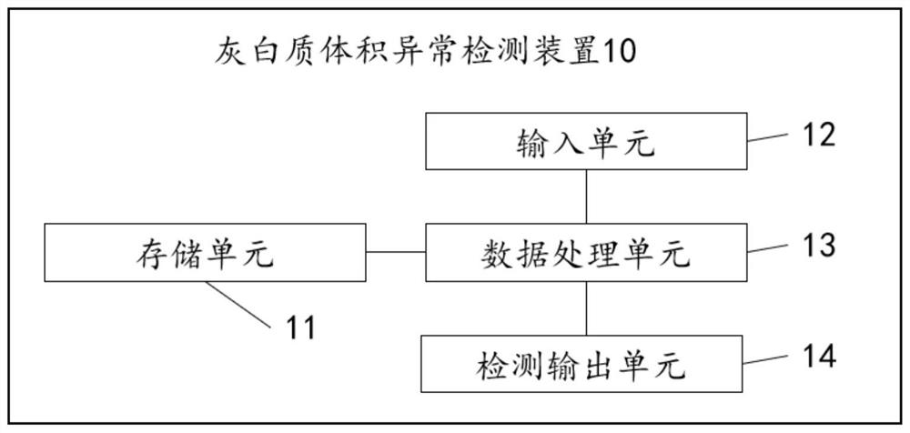 Gray white matter volume anomaly detection and correction method, device and equipment and storage medium