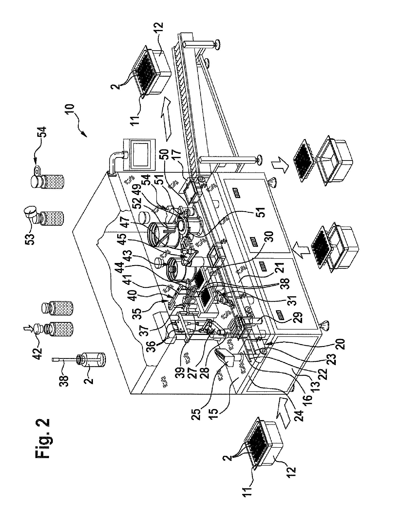 Device for filling and sealing pharmaceutical containers