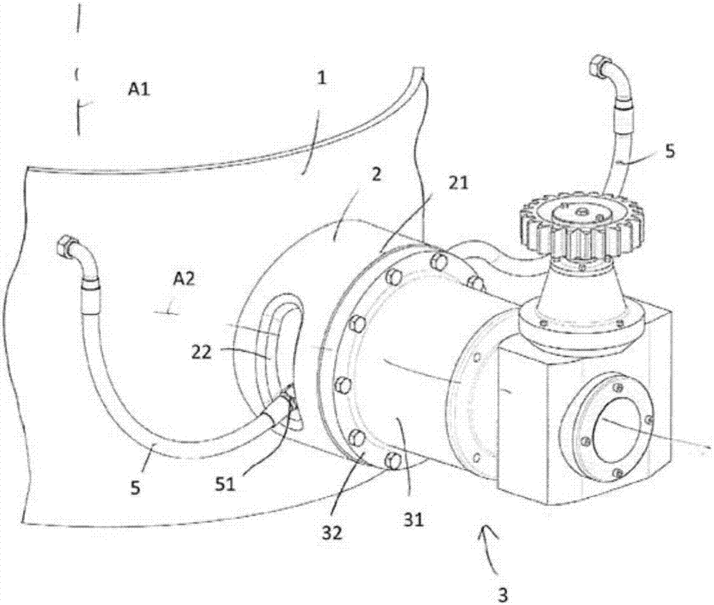 Device for cooling a shaft furnace distribution chute support journals