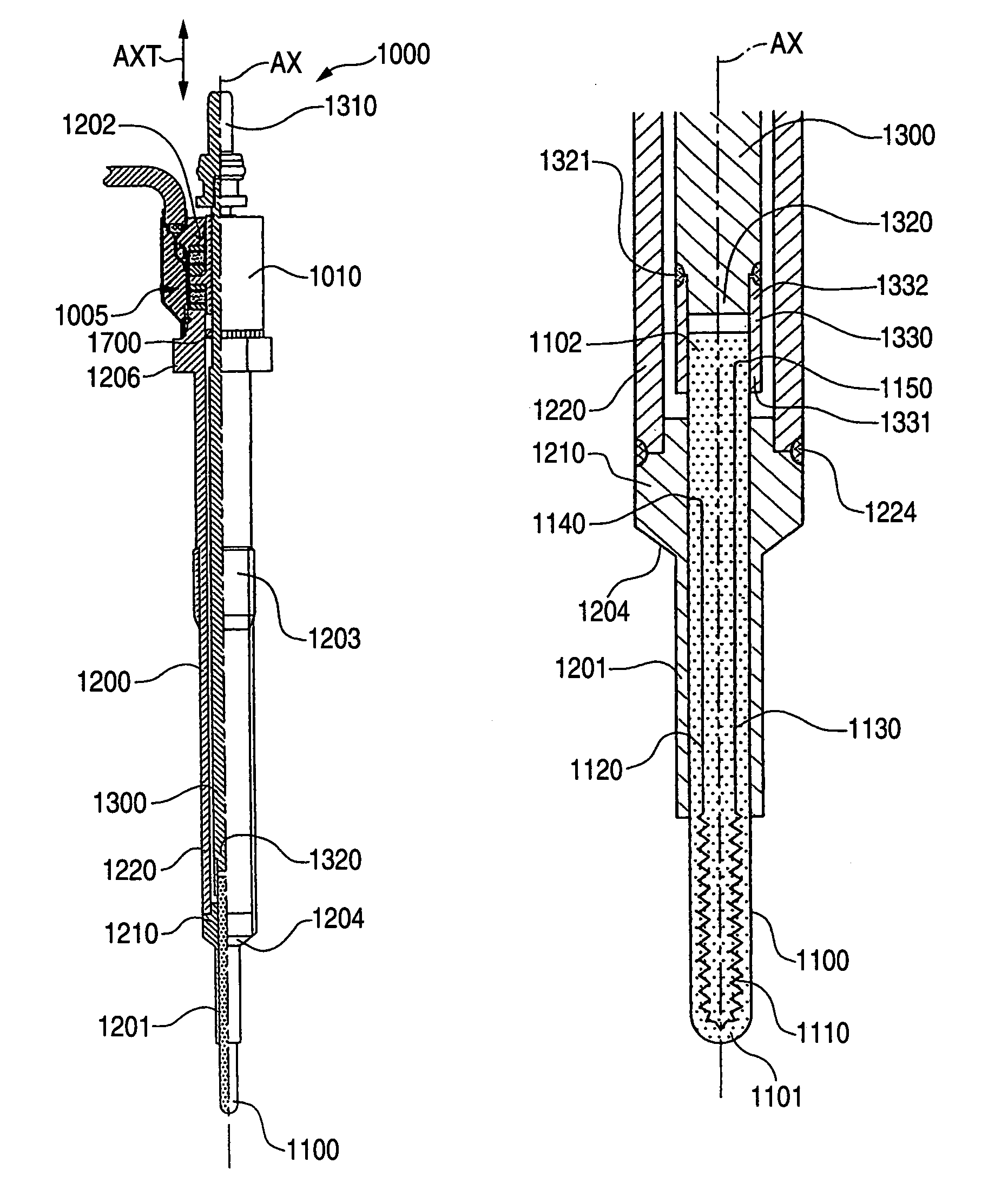 Glow plug with combustion pressure detecting function