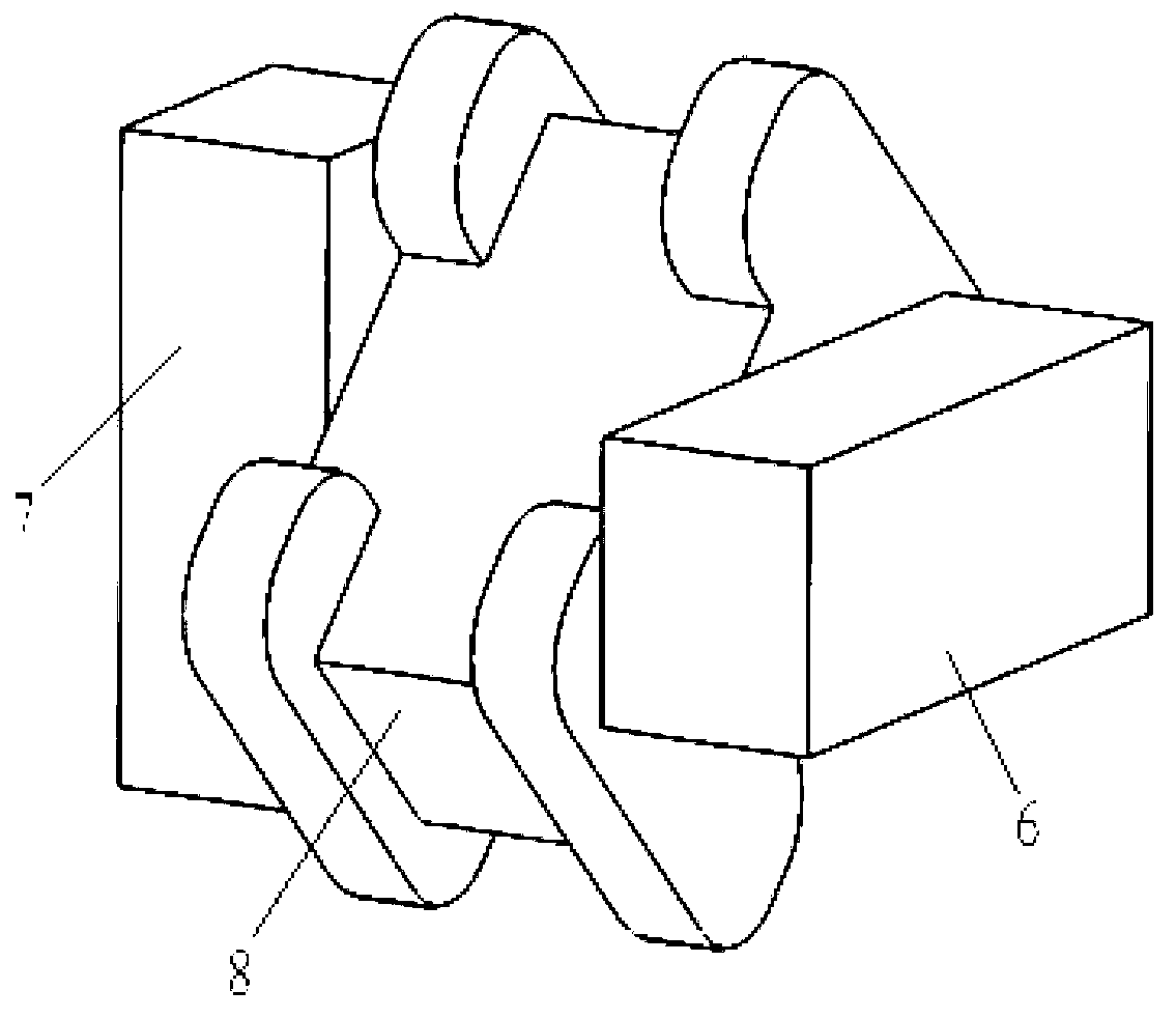 Waveguide polarization device and combiner thereof