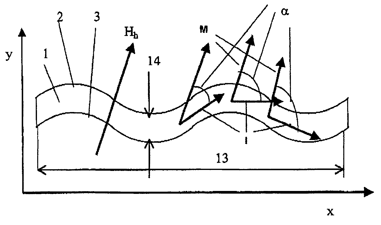 Magnetoresistive sensor for determining an angle or a position